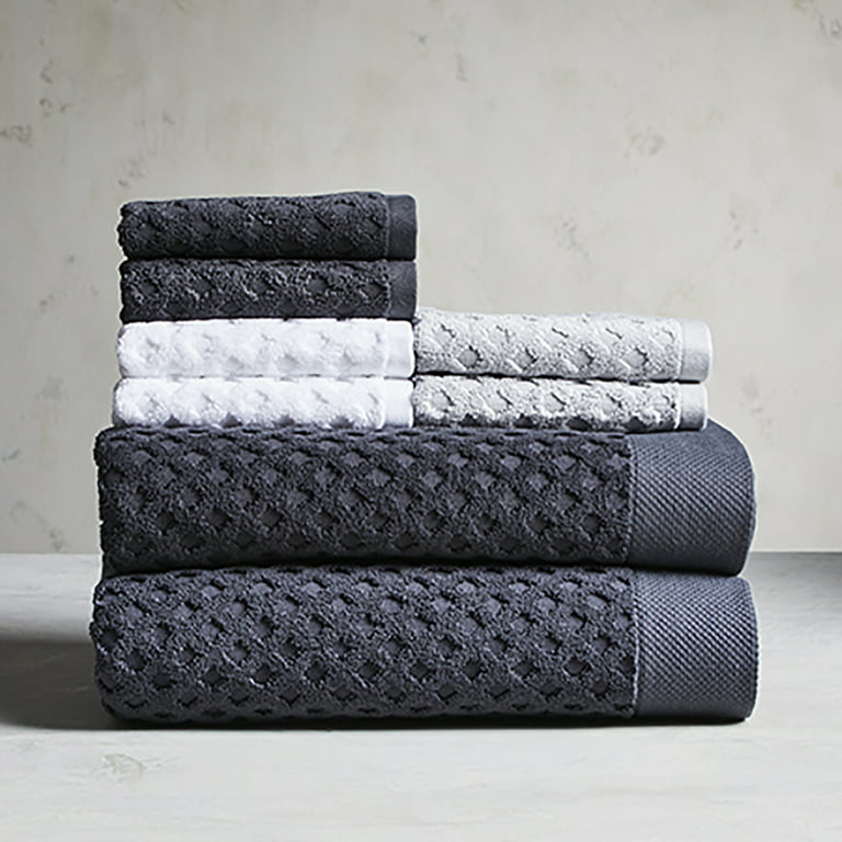 Better Homes & Gardens Signature Soft Textured 8 Piece Towel Set, Gray  Shadow - Walmart.com