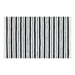 Better Homes & Gardens Signature Soft Tufted Stripe Bath Rug, Gray Shadow & White, 20 in x 34 in