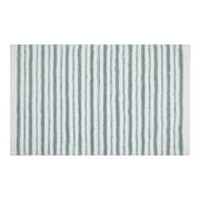 Better Homes & Gardens Signature Soft Tufted Stripe Bath Rug, Green River & White, 20 in x 34 in