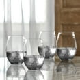 thumbnail image 1 of Better Homes & Gardens Silver Honeycomb Finish Stemless Glass, 1 of 2