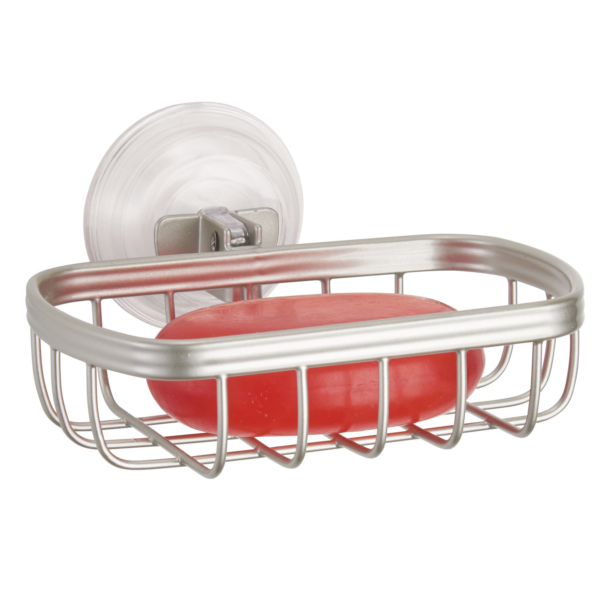 Better Homes & Gardens Silver Steel Suction Cup Soap Holder - image 1 of 4