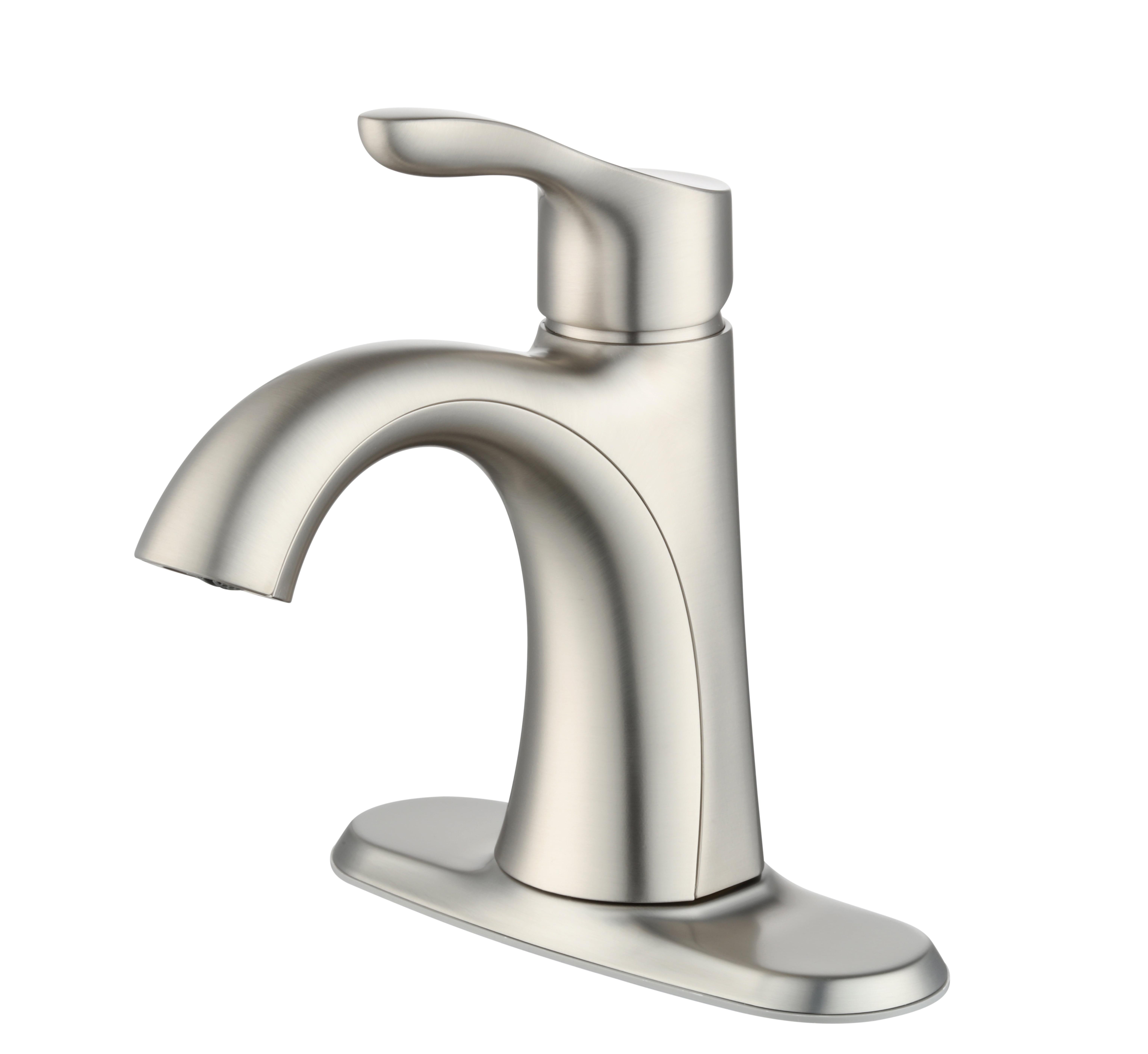 Better Homes & Gardens Simple Flair Single Hole Bathroom Faucet in Satin Nickel