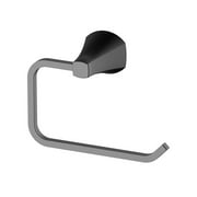 Better Homes & Gardens Simple Flare Style Wall Mount Toilet Paper Holder in Matte Black Finish
