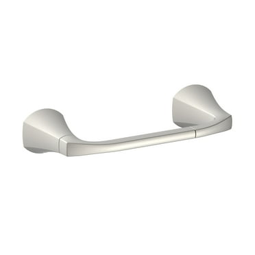 Better Homes & Gardens Simple Flare Style Wall Mount Toilet Paper Holder in Satin Nickel Finish