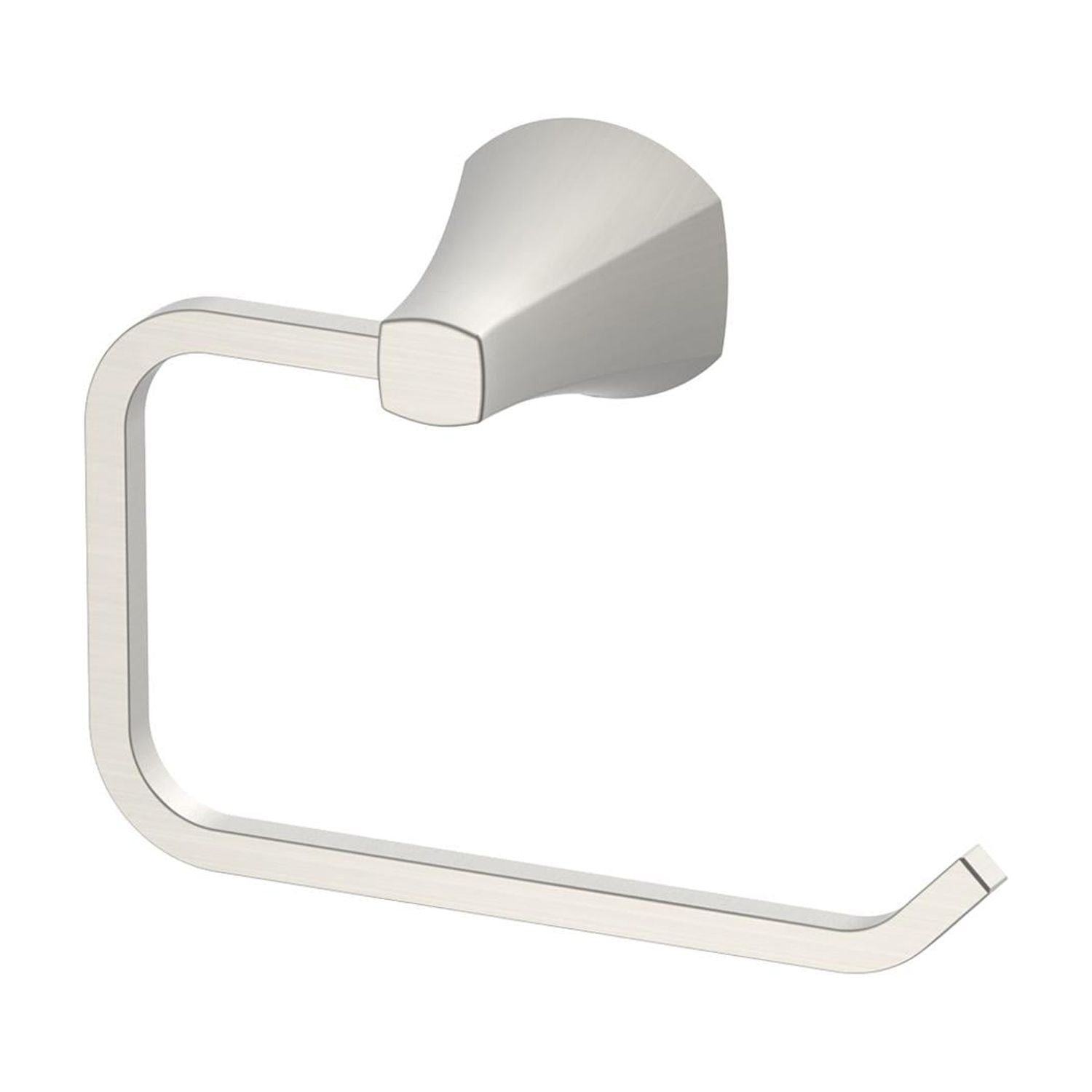 Better Homes & Gardens Simple Flare Style Wall Mount Toilet Paper Holder in Satin Nickel Finish
