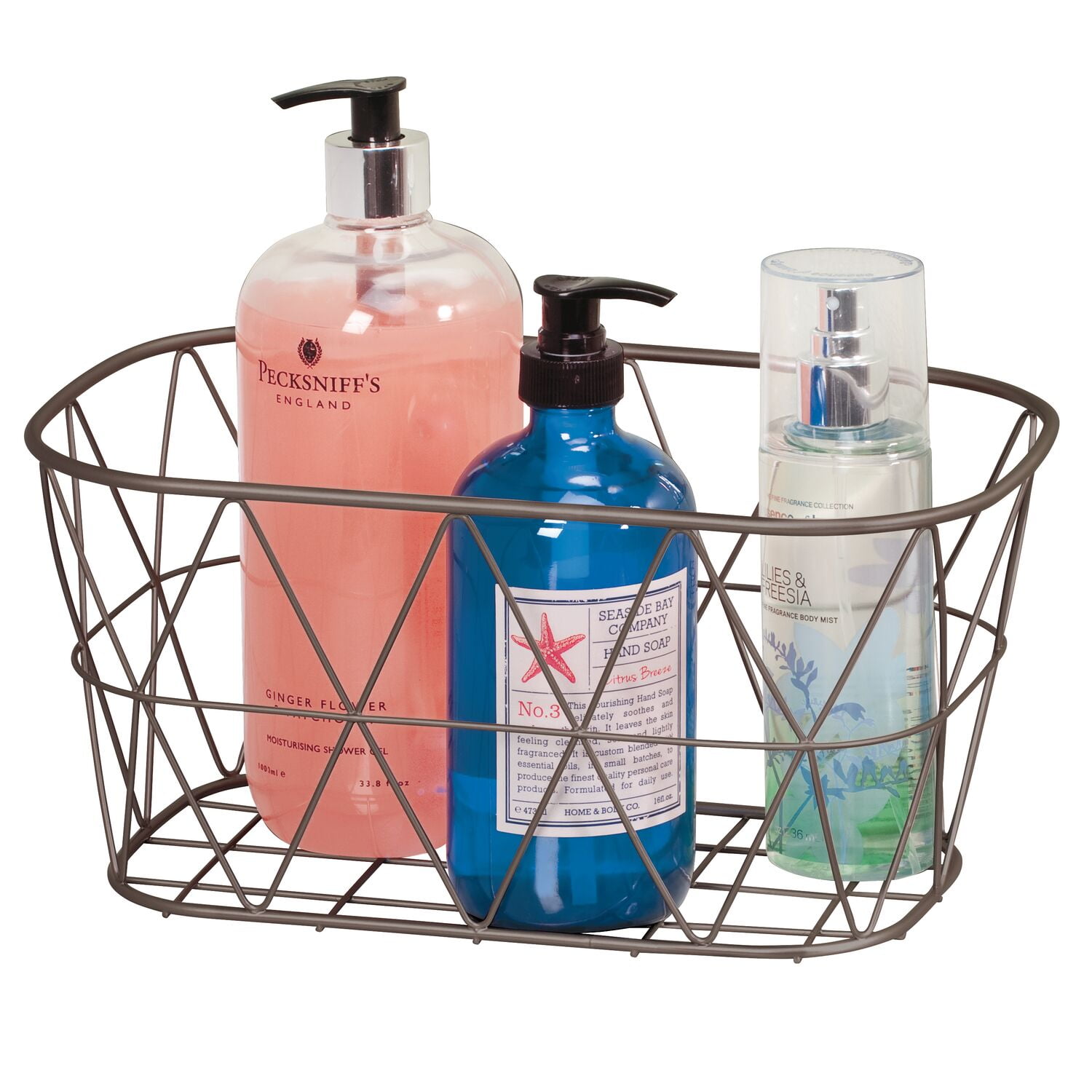Better Homes & Gardens Small Steel Wire Storage Basket, Bronze