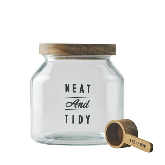 Better Homes & Gardens Glass Small Laundry Detergent Container with Scoop, Adult