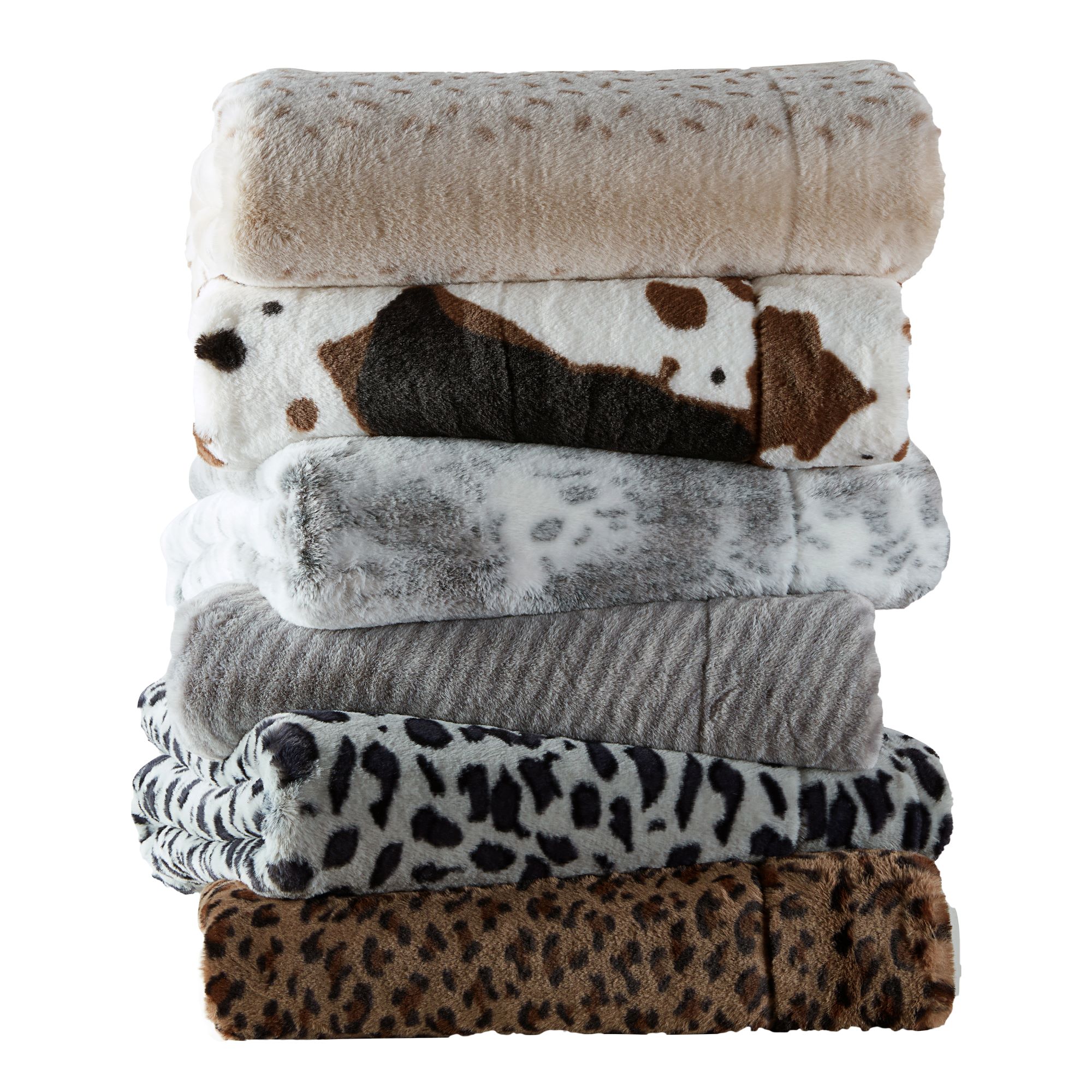 Better Homes Gardens Snow Leopard Faux Fur Reverse to Sherpa Walmart