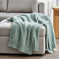 thumbnail image 1 of Better Homes & Gardens Soft Cozy Knit Oversize Couch Throw Blanket, Soft Green, 1 of 6
