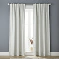 thumbnail image 1 of Better Homes & Gardens Abstract Textured Blackout Curtain Panel, 1 Panel, Soft Silver, 50" x 84", 1 of 5