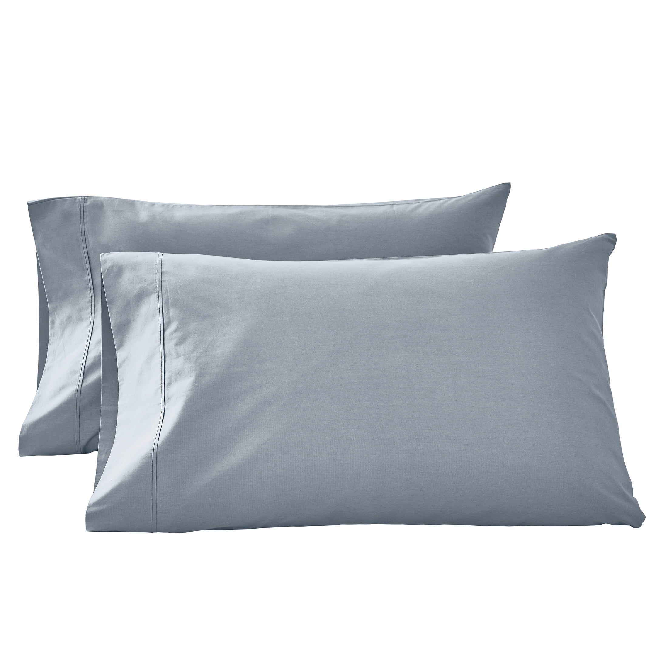 Better Homes Gardens Soft Silver Cotton Percale Pillowcases King 2 Count
