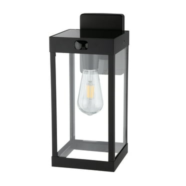 Better Homes & Gardens Solar Dusk to Dawn Decorative Outdoor LED Light, Metal, Glass, 200 Lumens