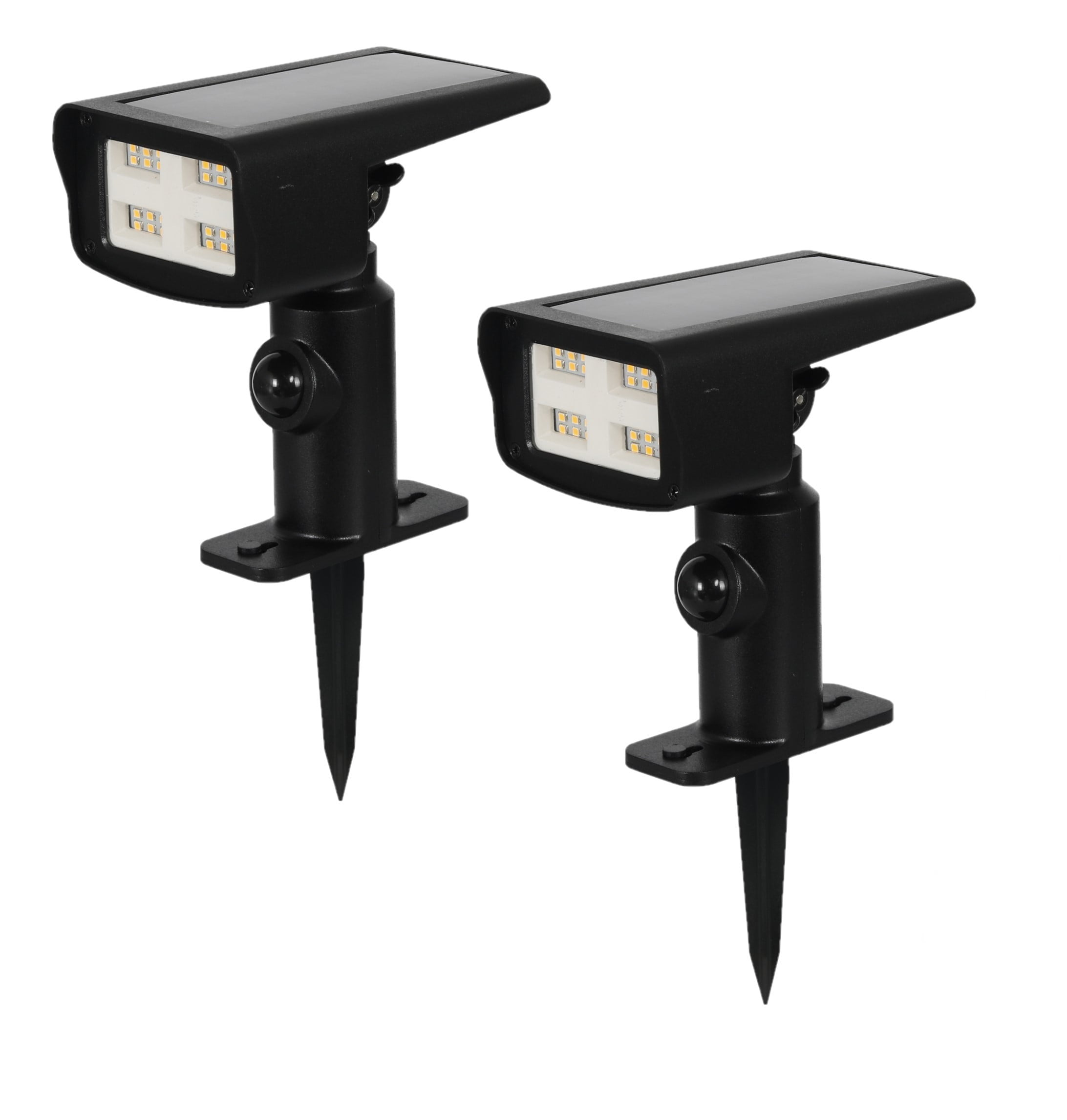 Better Homes & Gardens Solar Powered Path Light and LED Spot Light, Ground Stake or Mount (2-Pack)