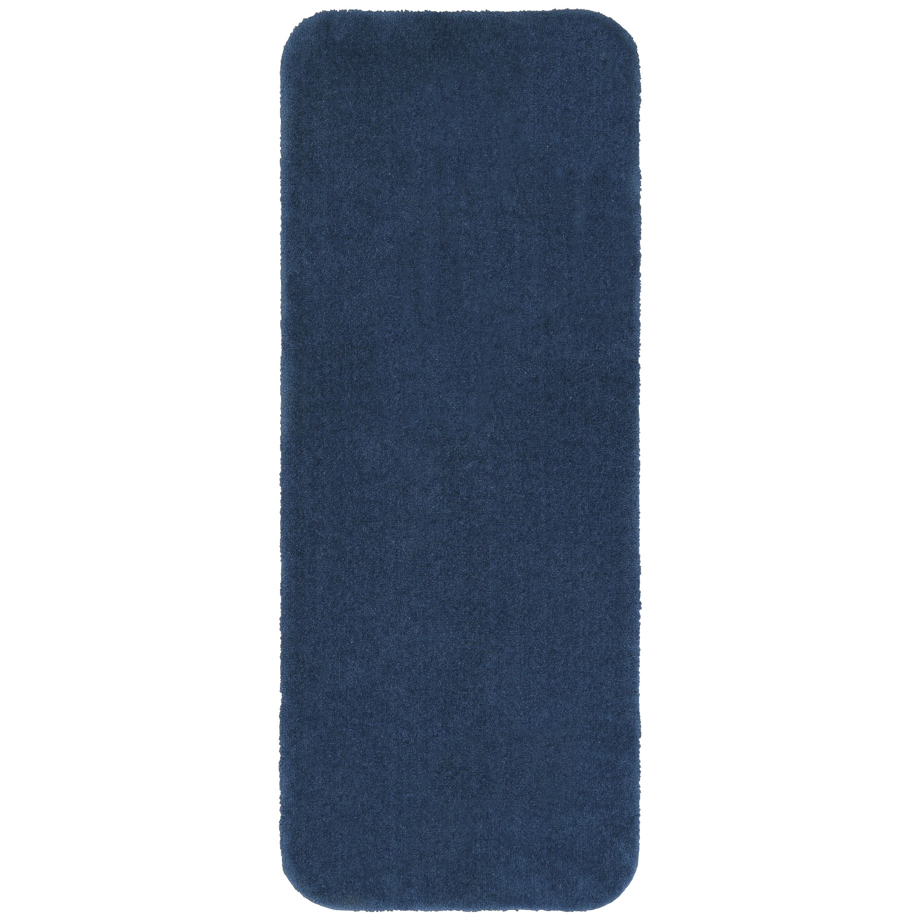 Home Weavers Waterford 22 x 60 Bath Rug - Navy Blue