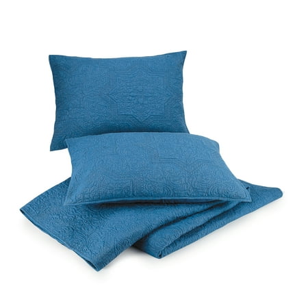 Better Homes & Gardens Solid Blue Chambray Standard Sham (2 Count)