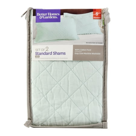 Better Homes & Gardens Solid Cotton Aqua Standard Sham, 1 Each