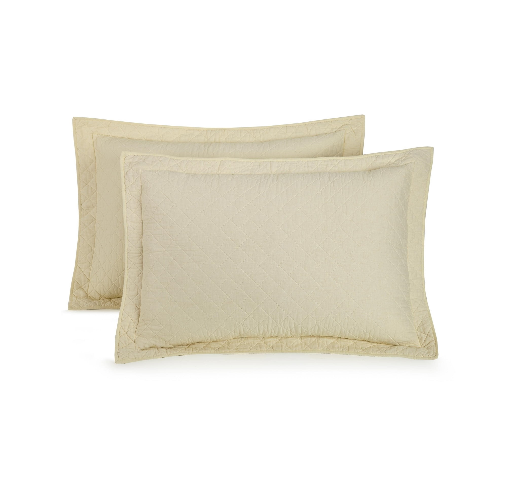 Better Homes and Gardens Quilted Solid King Sham, Stone (2 Count)