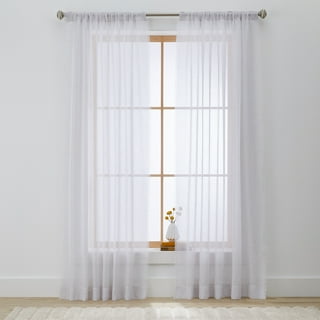 Better Homes Gardens Sheer Curtains White Walmart