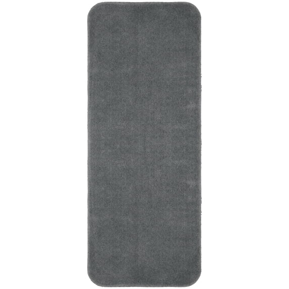 Better Homes & Gardens Solid Gray Nylon Bathroom Runner Rug, 24"x60" - 1 Each