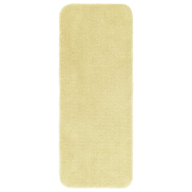 Shop Better Homes & Gardens Solid Print Yellow Nylon Indoor Bathroom Runner Rug, 24"x60" Great