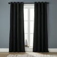 thumbnail image 1 of Better Homes & Gardens Velvet Grommet Blackout Single Curtain Panel, Black, 52" x 95", 1 of 7