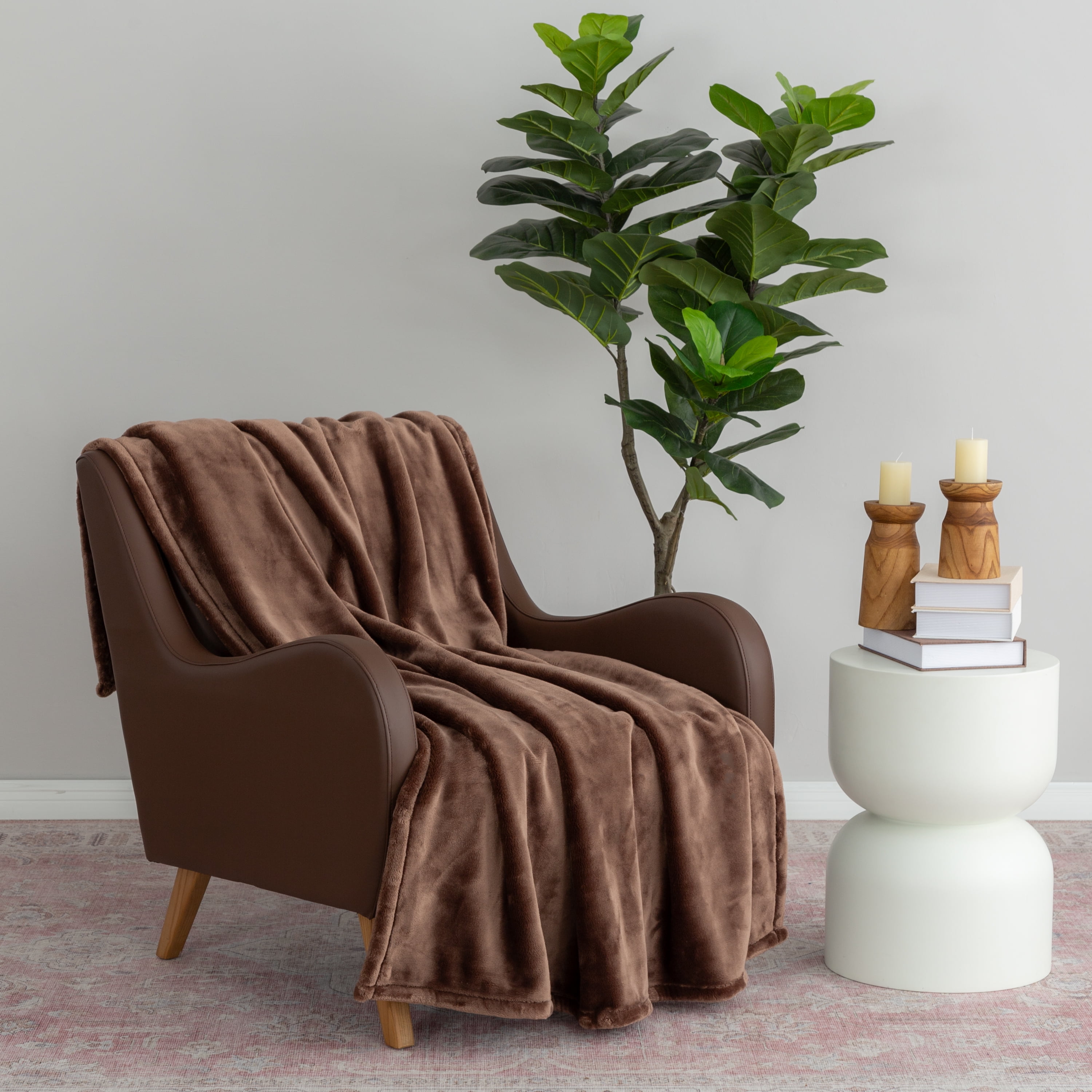 Better Homes & Gardens Solid Velvet Plush Soft Fleece Throw