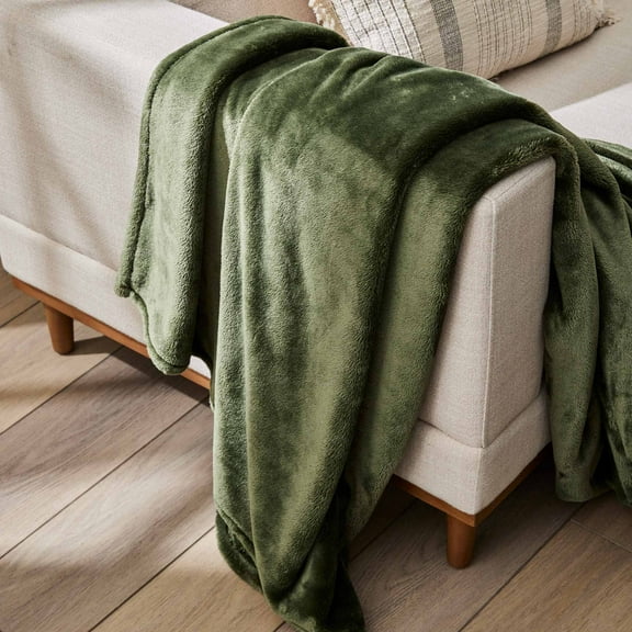 Better Homes & Gardens Solid Velvet Plush Soft Fleece Throw Blanket,  Oversized, Sea Turtle