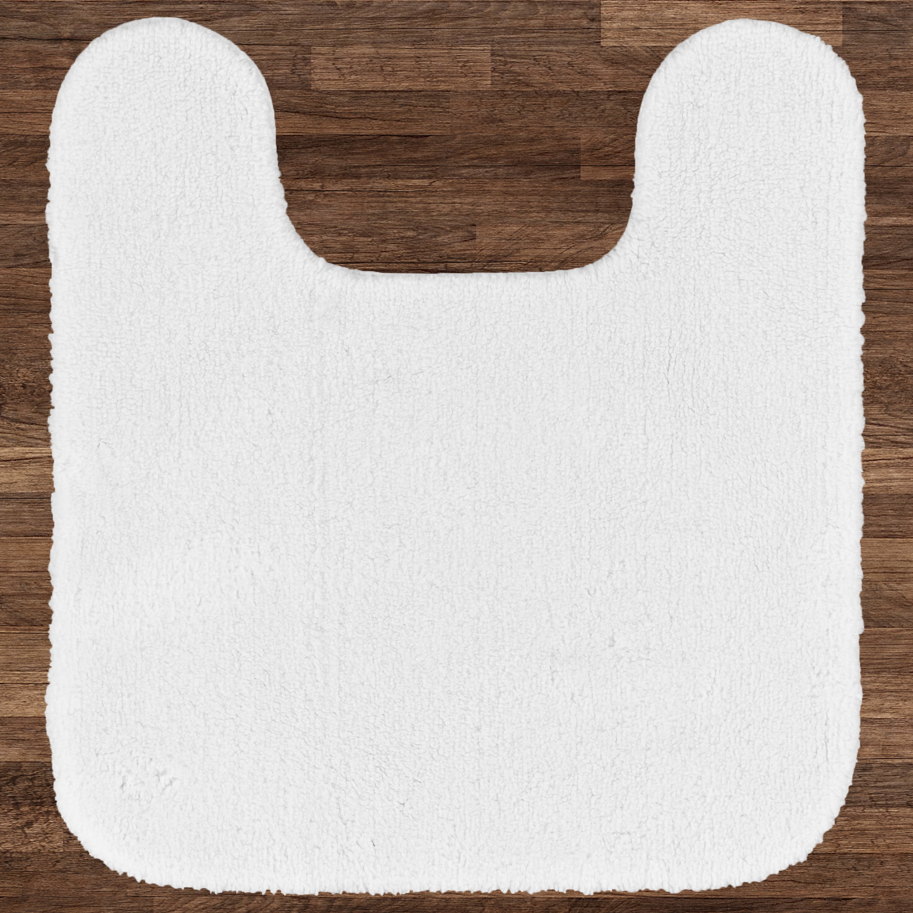 Better Homes & Gardens Solid White Nylon Bathroom Rug, Contour - 1 Each