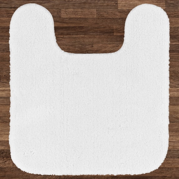 Better Homes & Gardens Solid White Nylon Bathroom Rug, Contour - 1 Each