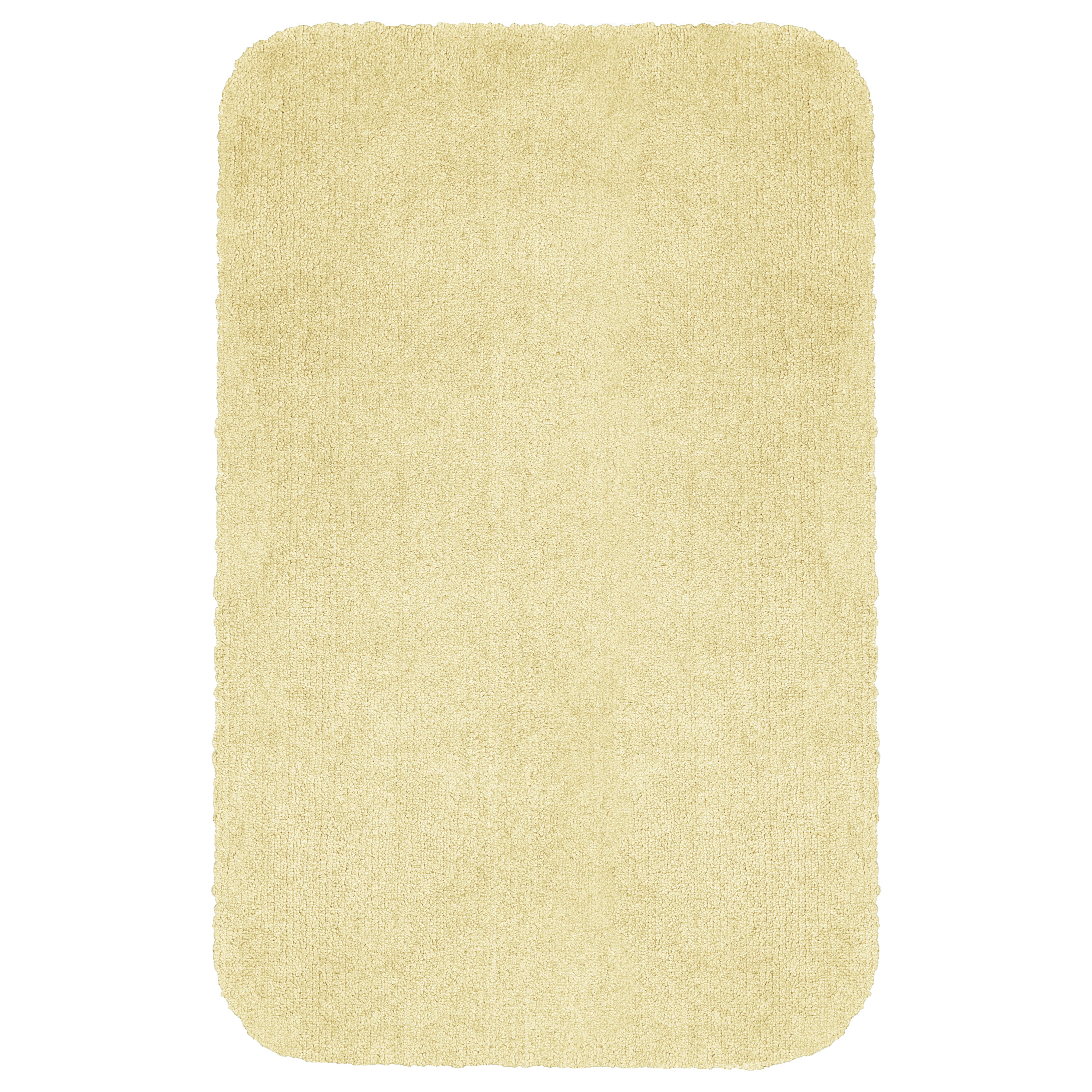 Better Homes & Gardens Solid Yellow Nylon Bathroom Rug, 24"x40" - 1 Each