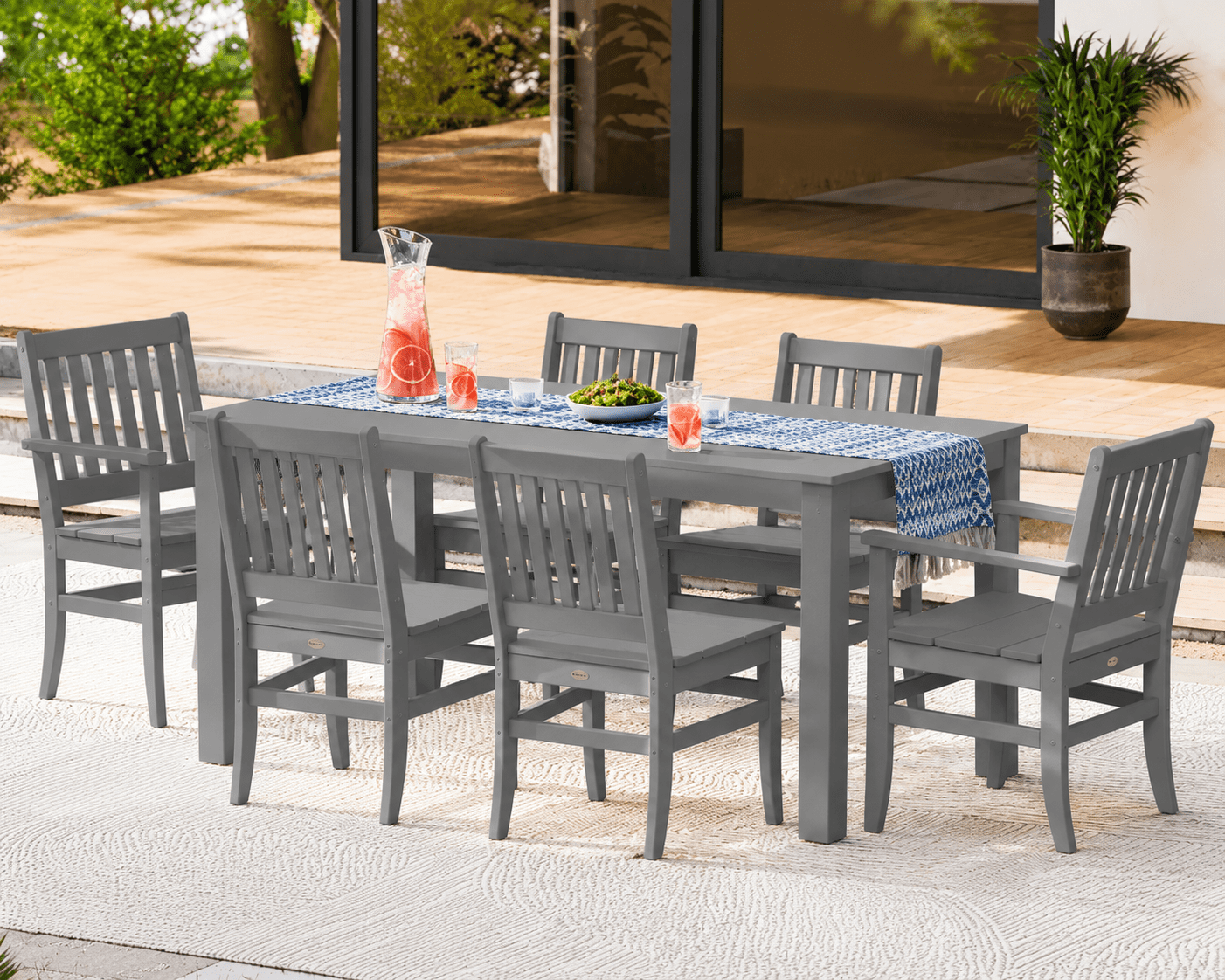 Better Homes & Gardens Southlake 7-Piece Outdoor Dining Set, Teak