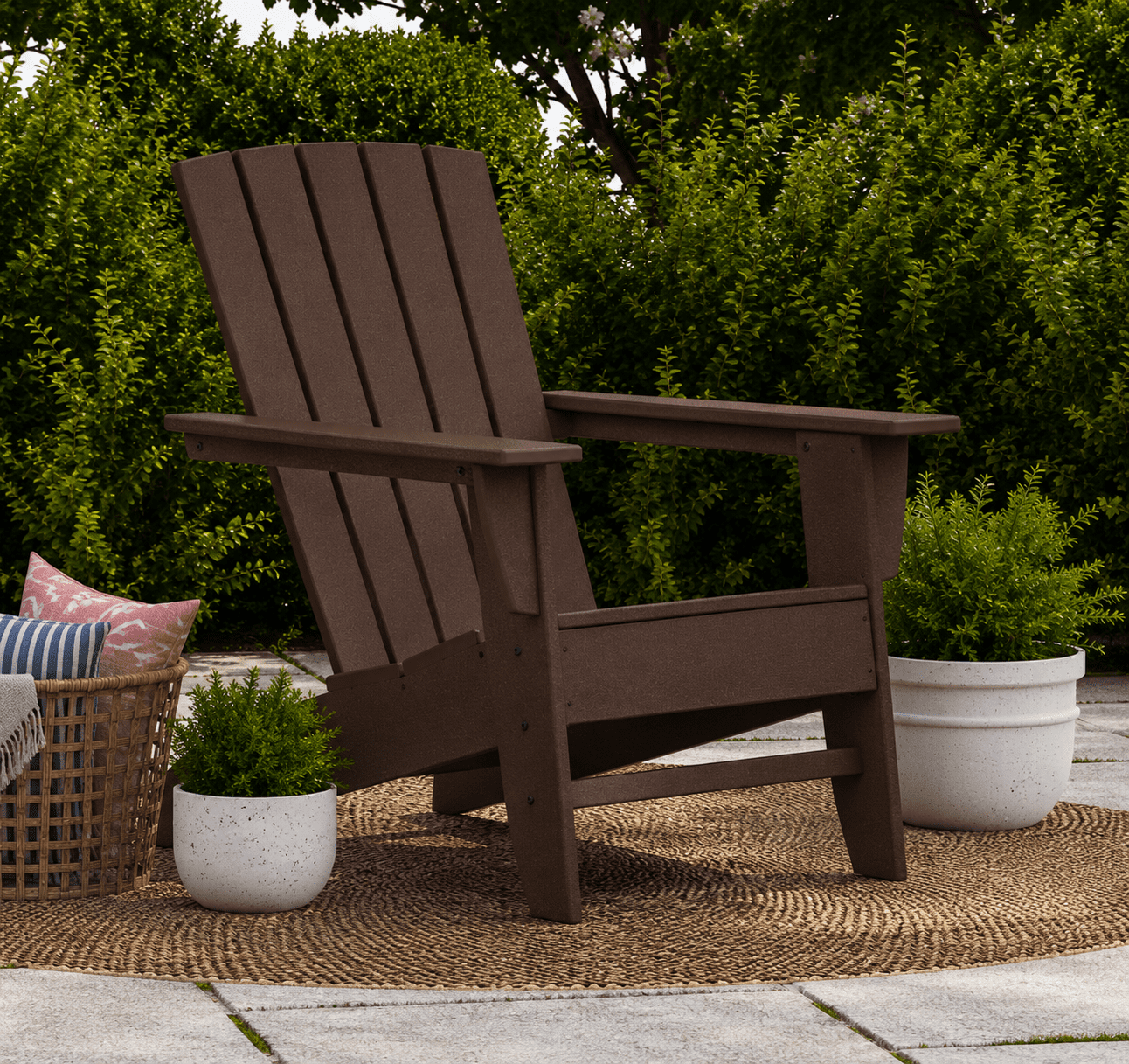 Better Homes & Gardens by POLYWOOD Southlake Outdoor Modern Adirondack in Mahogany