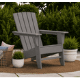 thumbnail interactive-video image 1 of Better Homes & Gardens by POLYWOOD Southlake Outdoor Modern Adirondack Chair, All-Weather HDPE, Patio Seat, Slate Grey, 1 of 12