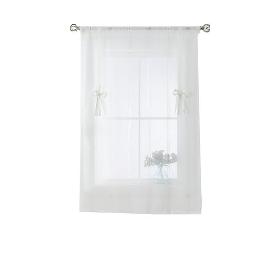 Better Homes & Gardens Specialty Stitch Balloon Shade, Vanilla Dream, Recycled Poly, Polyester, Linen, 42"W x 63"L, 1 Piece, Indoor Window Curtain, Adult