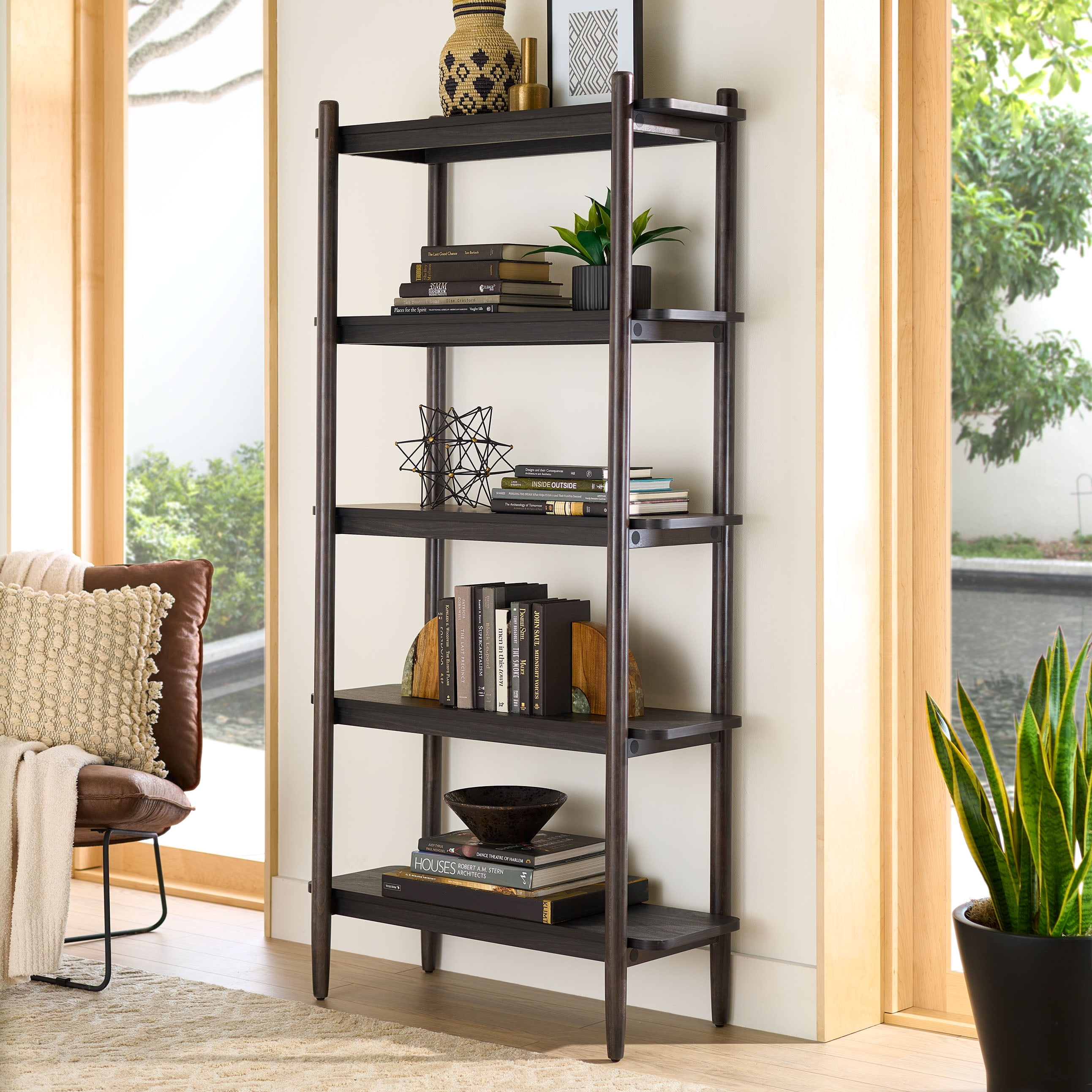 Better Homes & Gardens Springwood 5-Shelf Bookcase with Better Homes & Gardens Springwood 5-Shelf Bookcase with