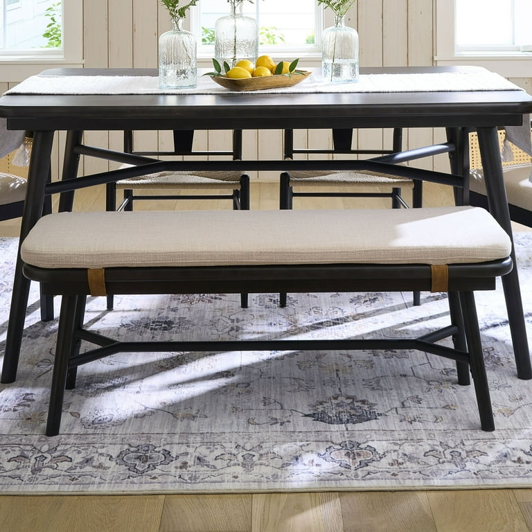 Better Homes Gardens Springwood Dining Bench Charcoal Finish