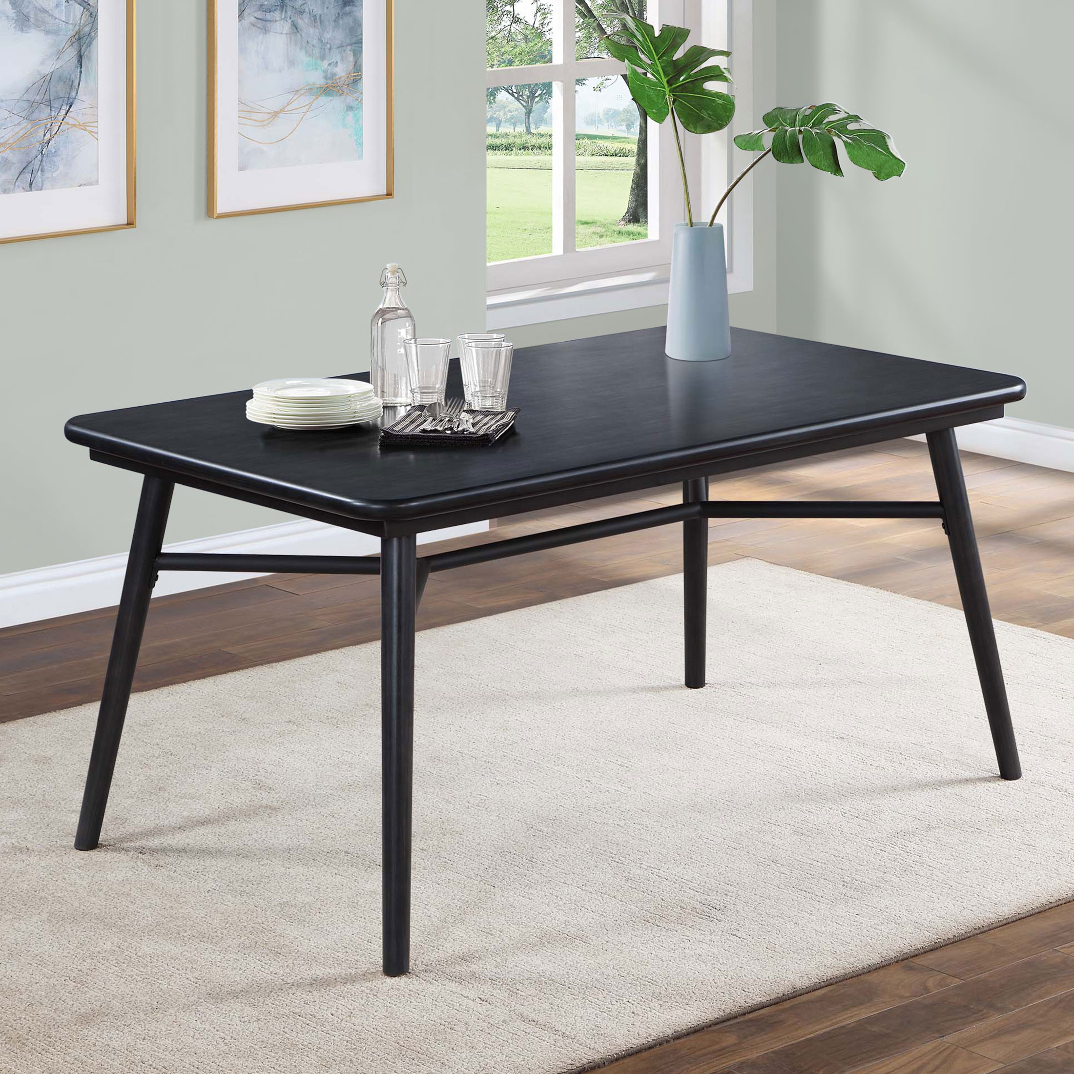 Better Homes & Gardens Springwood Dining Table, Charcoal - image 1 of 15