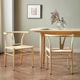 thumbnail interactive-video image 1 of Better Homes & Gardens Springwood Wishbone Chair 2 Pack, Light Natural Color Finish for Indoor, 1 of 14