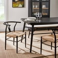 thumbnail image 1 of Better Homes & Gardens Springwood Wishbone Chair 2 Pack, Metal Base with Black Finish for Indoor, 1 of 18