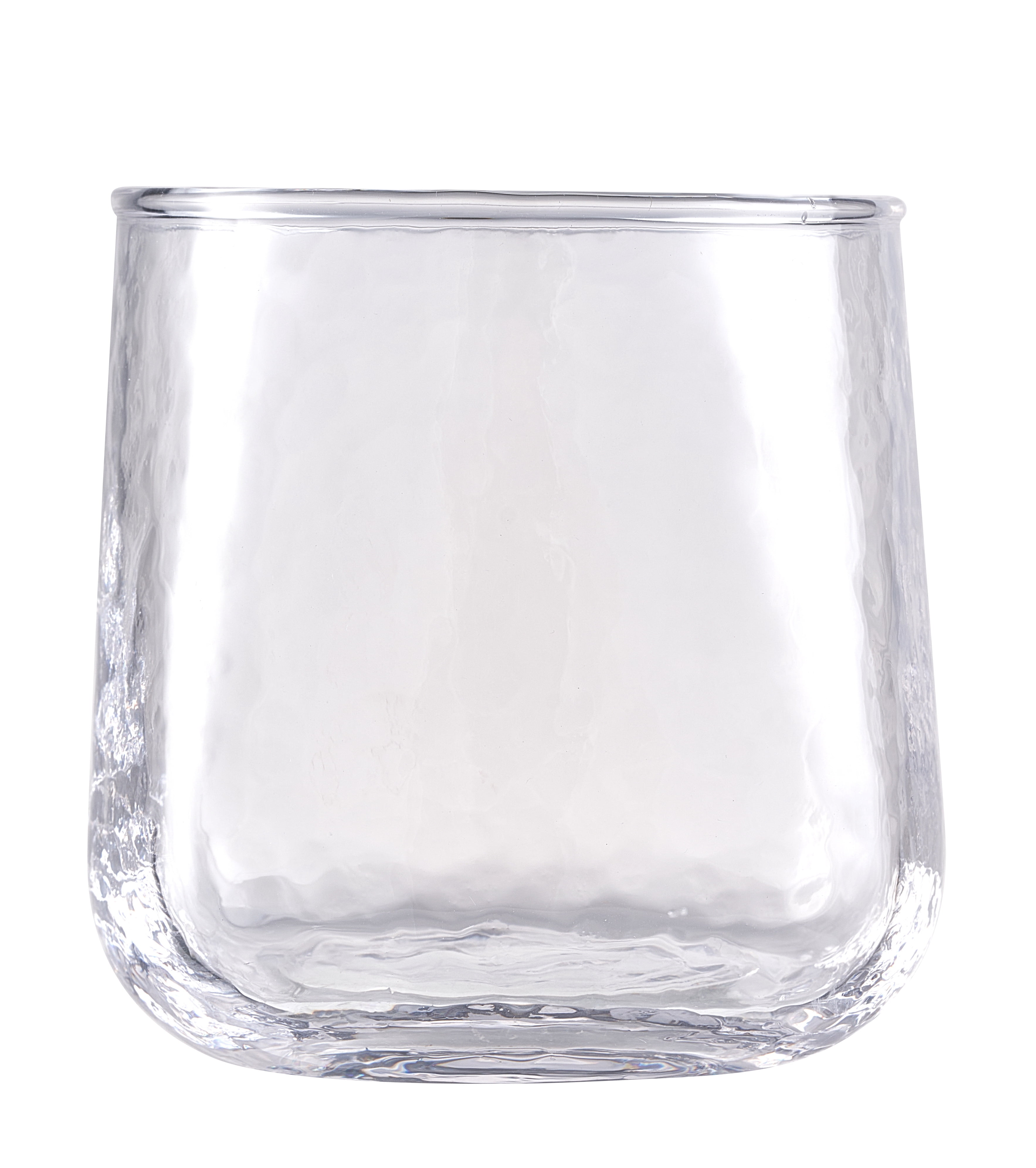 Better Homes & Gardens Square Hammered Glass Tumbler Short - Walmart.com