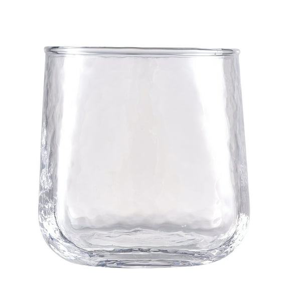 Better Homes & Gardens Square Hammered Glass Tumbler Short