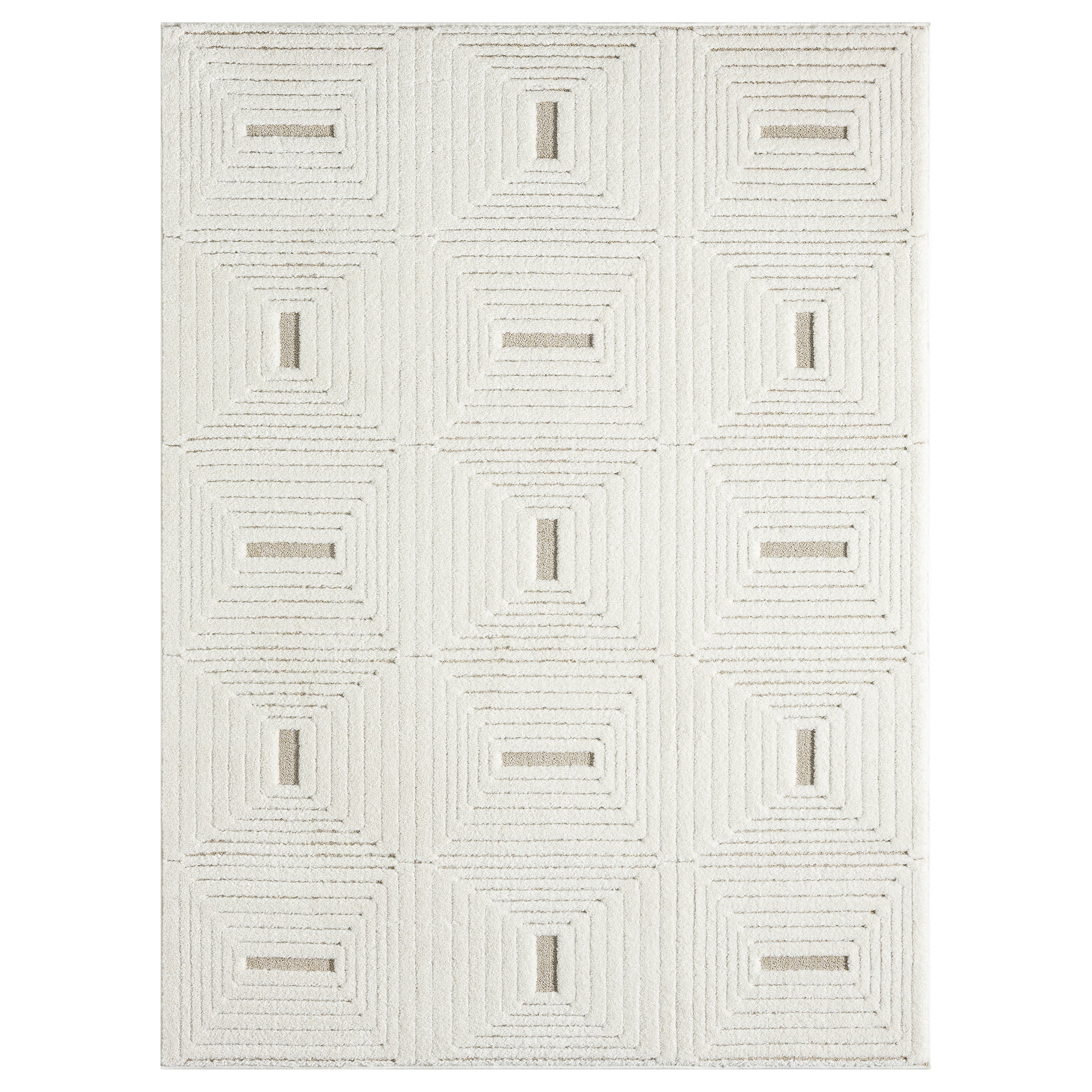 Simple Square Rug Better Homes & Gardens Squares Rug, 5' x 7' - Walmart.com