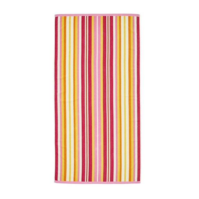 Better Homes & Gardens St. Charpe Striped Beach Towel, Size 72”L x 38”W