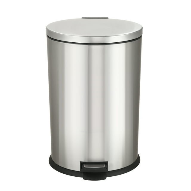 Better Homes & Gardens Stainless Steel Oval Kitchen Garbage Can With ...