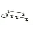 thumbnail image 1 of Better Homes & Gardens Steel Wall Mount 5PC Bath Hardware and Towel Holder Set Matte Black, Horizontal Orientation, 1 of 24