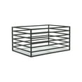 thumbnail image 1 of Better Homes & Gardens Storage Basket, Ribbed Metal, Matte Black, 1 of 9