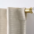 thumbnail image 1 of Better Homes & Gardens Striated Luxe Blackout Curtain, 1 Indoor Drape Panel for Bedroom, Pole Top, Back Tab, Almond Biscuit, 50"W x 84"L Floor Length, 1 of 7