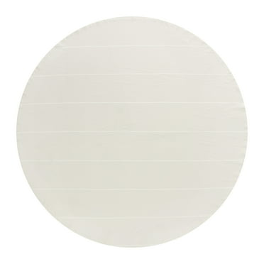 Better Homes & Gardens Stripe Tablecloth 70" Round - Beige - 100% Cotton