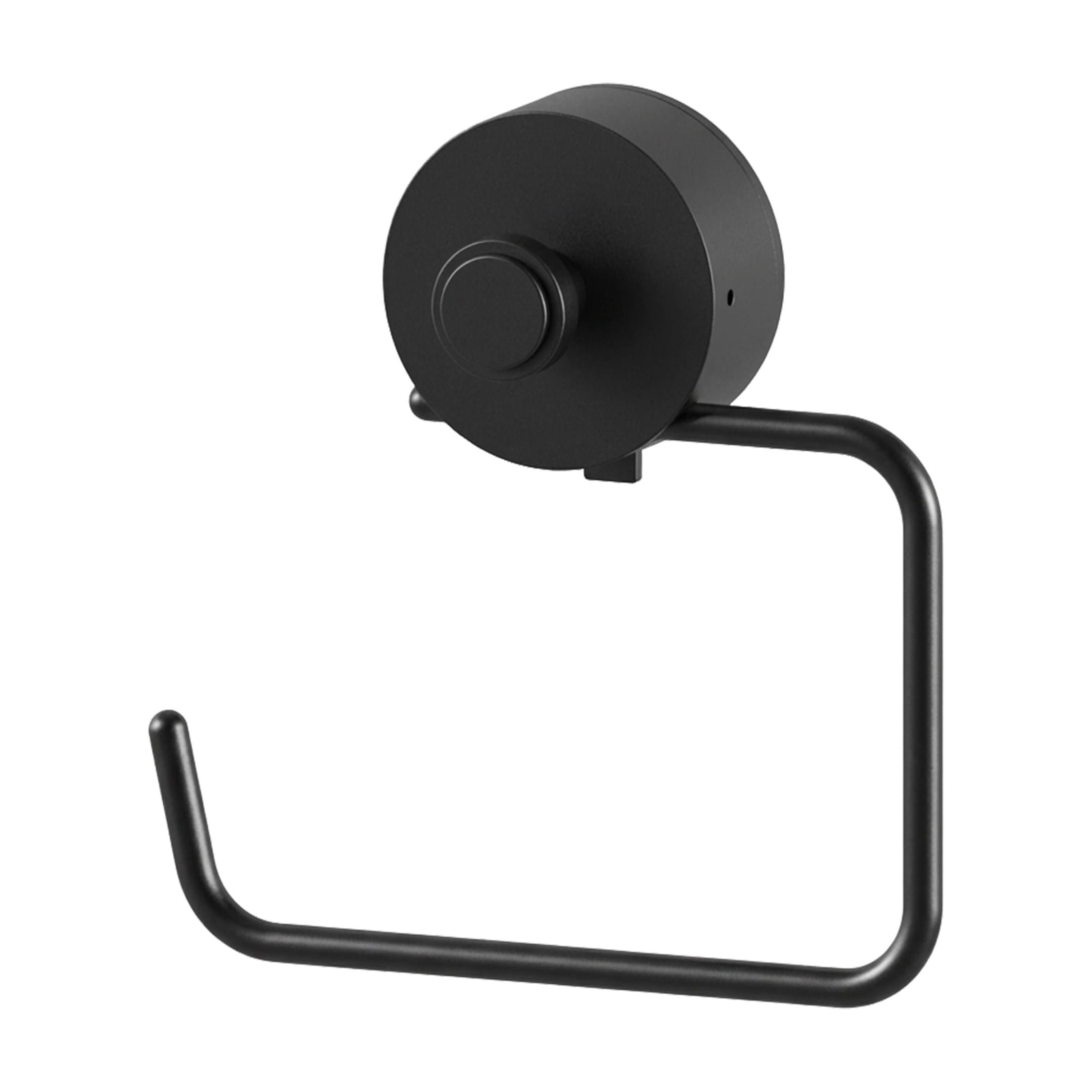 Better Homes & Gardens StyleGrip Suction Mount Towel Ring with Built-In Hook, Matte Black