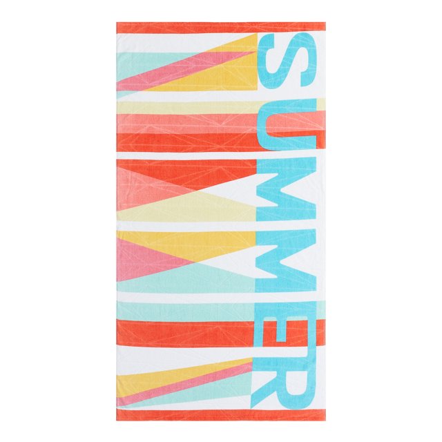 Better Homes & Gardens Summer Stripe Beach Towel, 38” x 72”